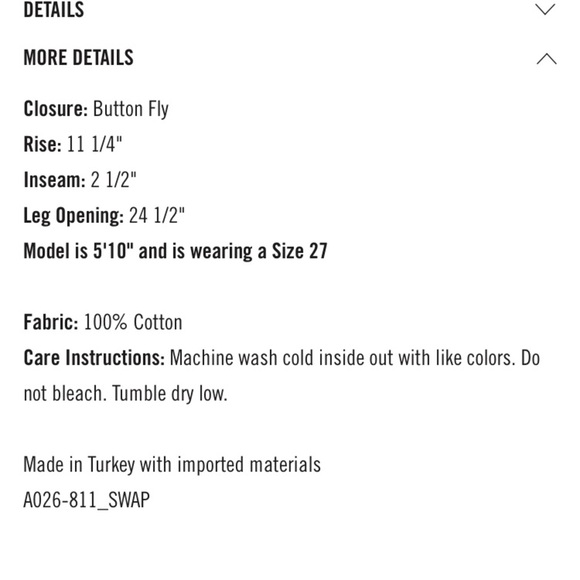 AGOLDE PARKER HIGH WAISTED BUTTON FLY DISTRESSED DENIM SHORTS SZ 28 - Picture 10 of 15